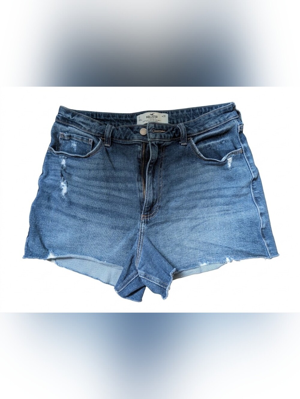 Hollister Women's High Rise Mom Shorts Size 31 / 13 Vintage Stretch